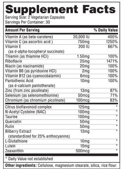 состав Form Labs Lutein+Eye Complex 60 вег