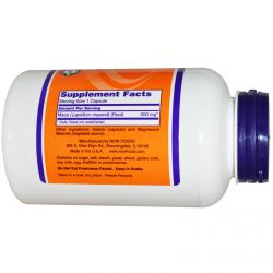 состав Витамины и Минералы NOW Foods Maca 500 мг 250 капсул