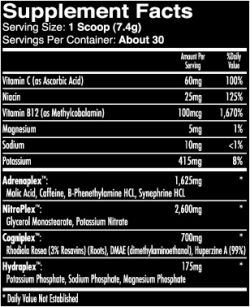 состав iForce Nutrition  MAX OUT