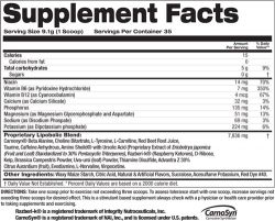 состав Top Secret Nutrition Cardio Igniter 35 порций 315 гр