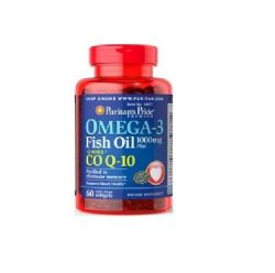 Puritan"s Omega-3 Fish Oil 1000 mg plus Co Q-10 30 мг 60 кап