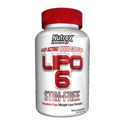 Жиросжигатель Nutrex Lipo 6 Stim Free 120 капсул
