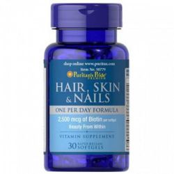 Puritan"s Pride Hair, skin & nails 30 капсул