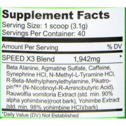 состав Предтренировочный Lecheek Nutrition Speed X3 40 порций
