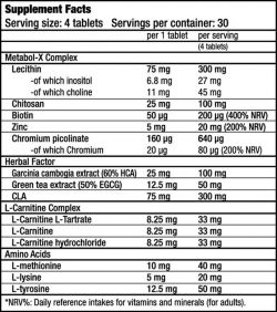 состав Жиросжигатель BioTech Super Fat Burner 120 таблеток