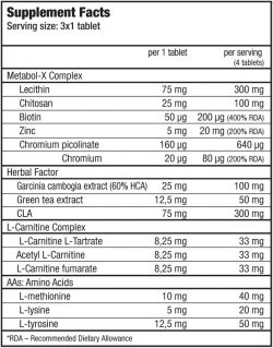 состав BioTech Mega Fat Burner 90 таблеток