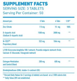 состав Повышающий тестостерон MEX Nutrition USA M-TEST PRO 150 таблеток