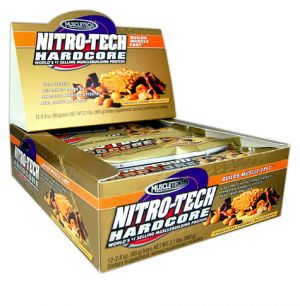 Протеиновый батончик MuscleTech Nitro-Tech Hardcore Bar 12 шт. по 80 г